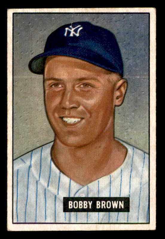 1951 Bowman Baseball #110 Bobby Brown Yankees VG-EX 542046
