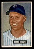 1951 Bowman Baseball #110 Bobby Brown Yankees VG-EX 542046
