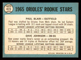 1965 Topps Baseball #473 Davey Johnson Orioles EX-MT 542062