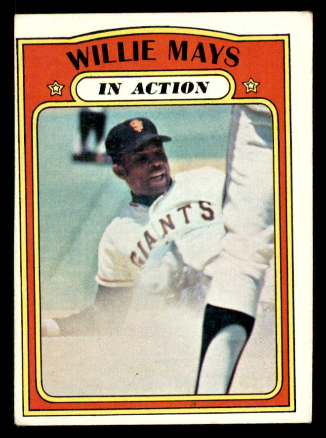1972 Topps Baseball #050 Willie Mays IA Giants EX 542134