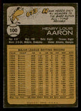 1973 Topps Baseball #100 Hank Aaron Braves VG-EX 542297