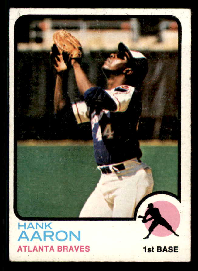 1973 Topps Baseball #100 Hank Aaron Braves EX 542298
