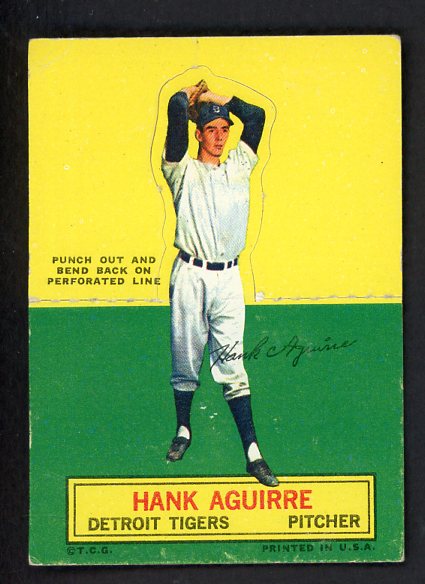 1964 Topps Baseball Stand Ups Hank Aguirre Tigers VG-EX 542545