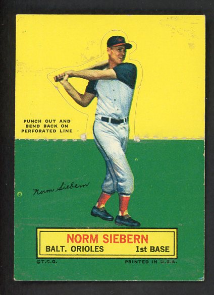 1964 Topps Baseball Stand Ups Norm Siebern Orioles EX 542608