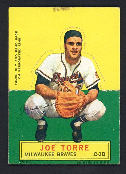 1964 Topps Baseball Stand Ups Joe Torre Braves Good 542612