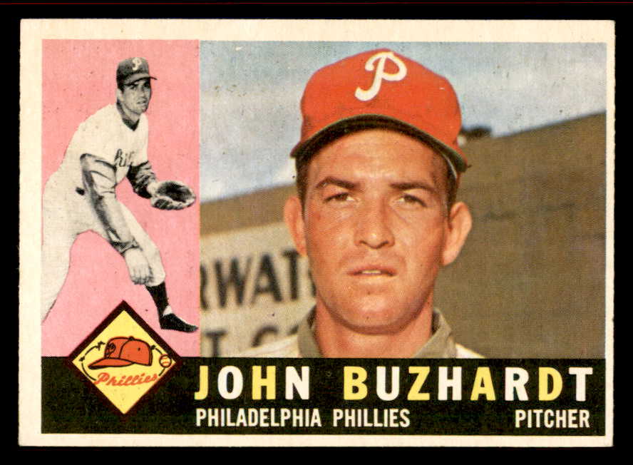 1960 Topps Baseball #549 John Buzhardt Phillies EX-MT 542713