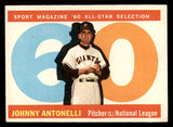 1960 Topps Baseball #572 Johnny Antonelli A.S. Giants EX-MT 542717