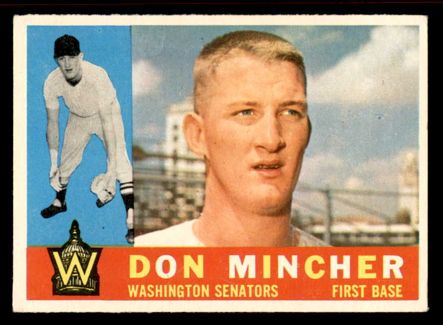 1960 Topps Baseball #548 Don Mincher Senators VG-EX 542758