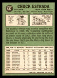 1967 Topps Baseball #537 Chuck Estrada Mets NR-MT 542952