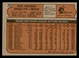1972 Topps Baseball #763 Ron Hansen Royals NR-MT 543125