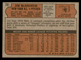 1972 Topps Baseball #781 Jim McAndrew Mets NR-MT 543131