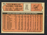 1972 Topps Baseball #765 Ken McMullen Angels EX-MT 543150