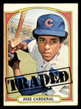 1972 Topps Baseball #757 Jose Cardenal TR Cubs VG-EX 543175