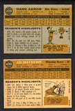 1960 Topps Lot #300 Hank Aaron #420 Eddie Mathews Nice 543316