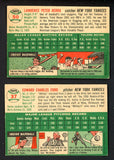 1954 Topps Lot #50 Yogi Berra #37 Whitey Ford EX+/EX-MT 543320