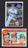 1969 Topps Lot #533 Nolan Ryan #597 Rollie Fingers EX 543322