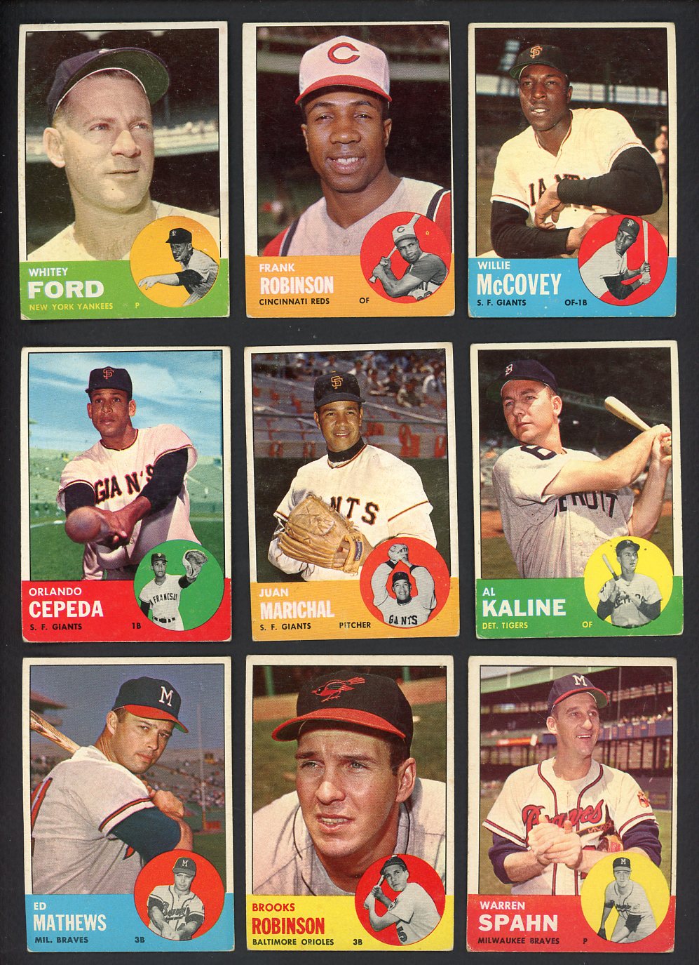 1963 Topps Baseball Near Set (-31) Mid Grade Snider Kaline Spahn 543326