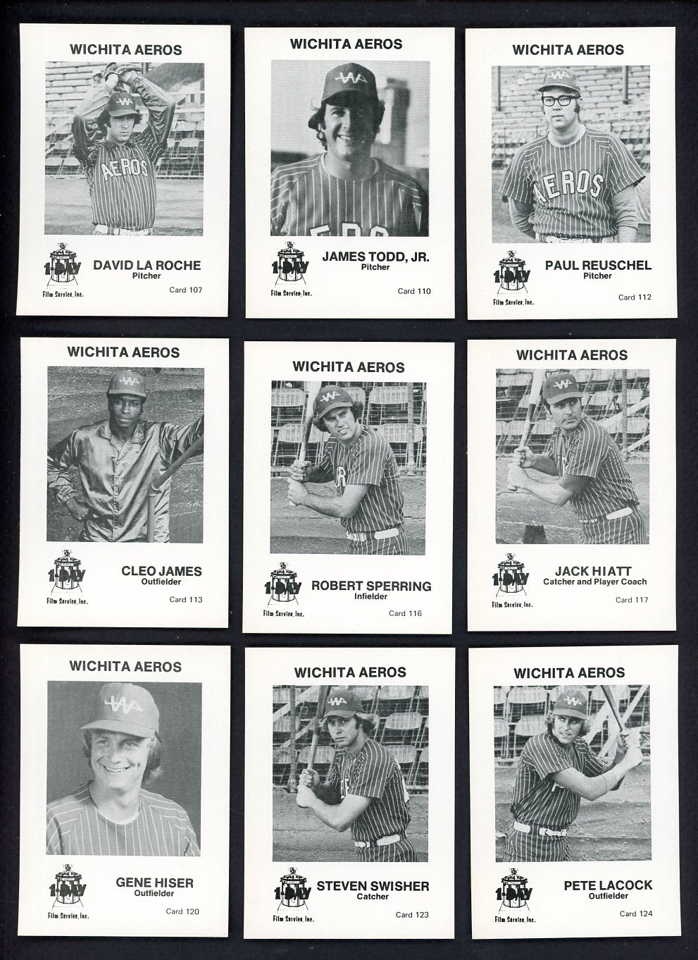 1974 1 Day Film Wichita Aeros Complete Set Steve Swisher 543332