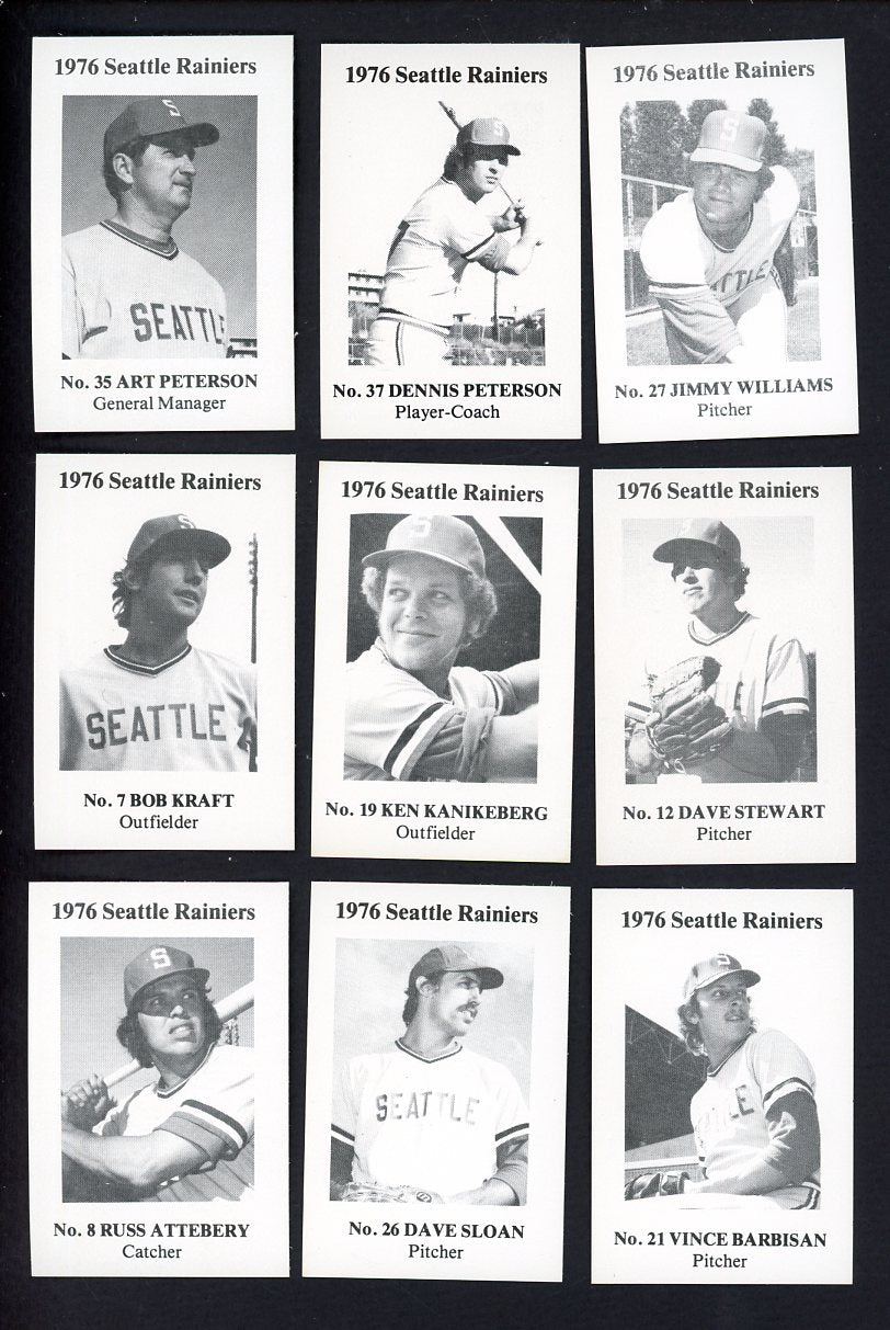 1976 Cramer Seattle Rainiers Complete Set Jimy Williams 543355