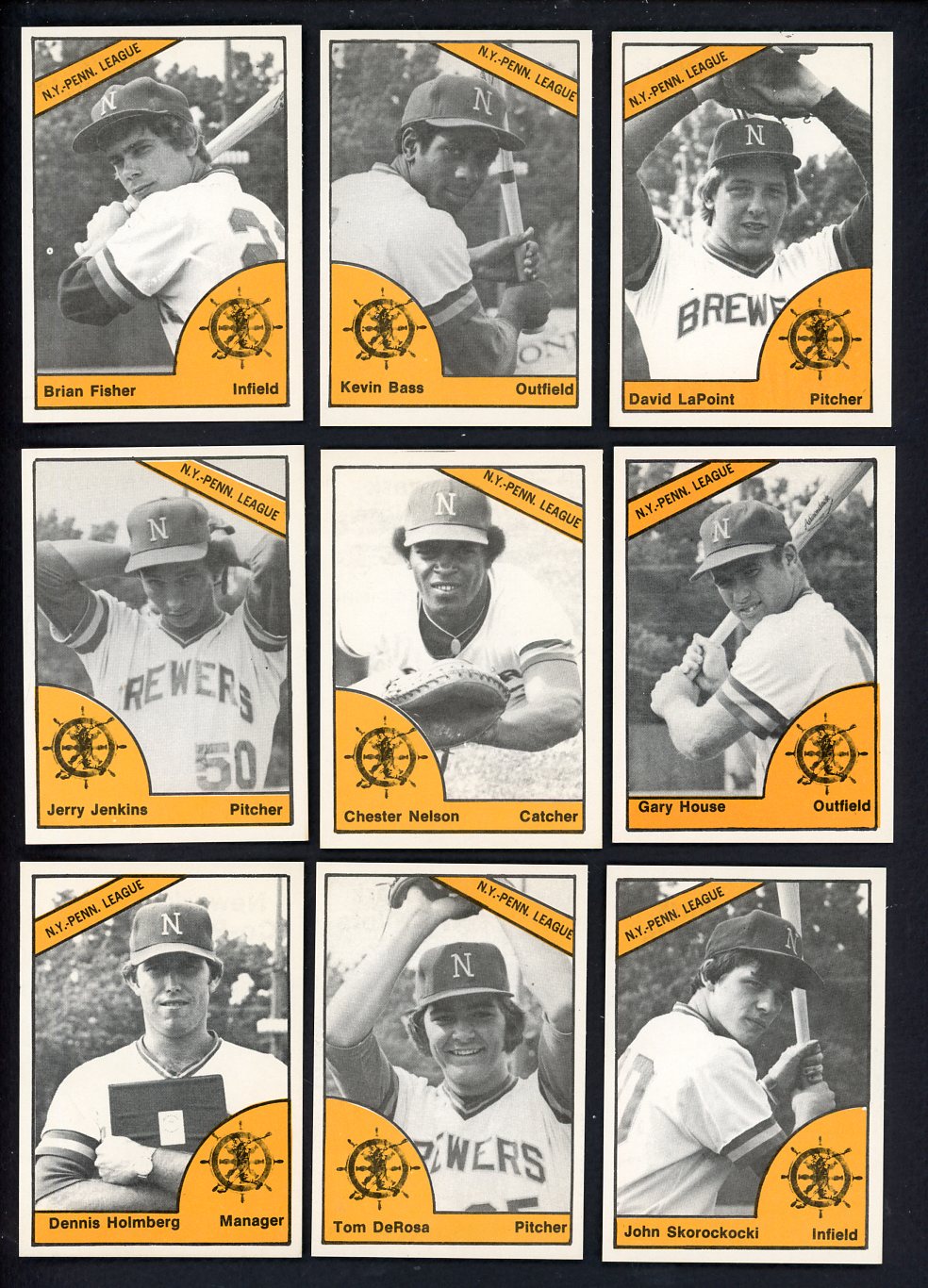 1977 TCMA Newark Co-Pilots Complete Set Kevin Bass 543378