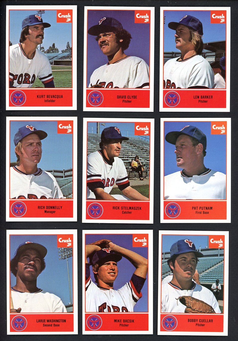 1977 Cramer Tucson Toros Complete Set David Clyde 543387