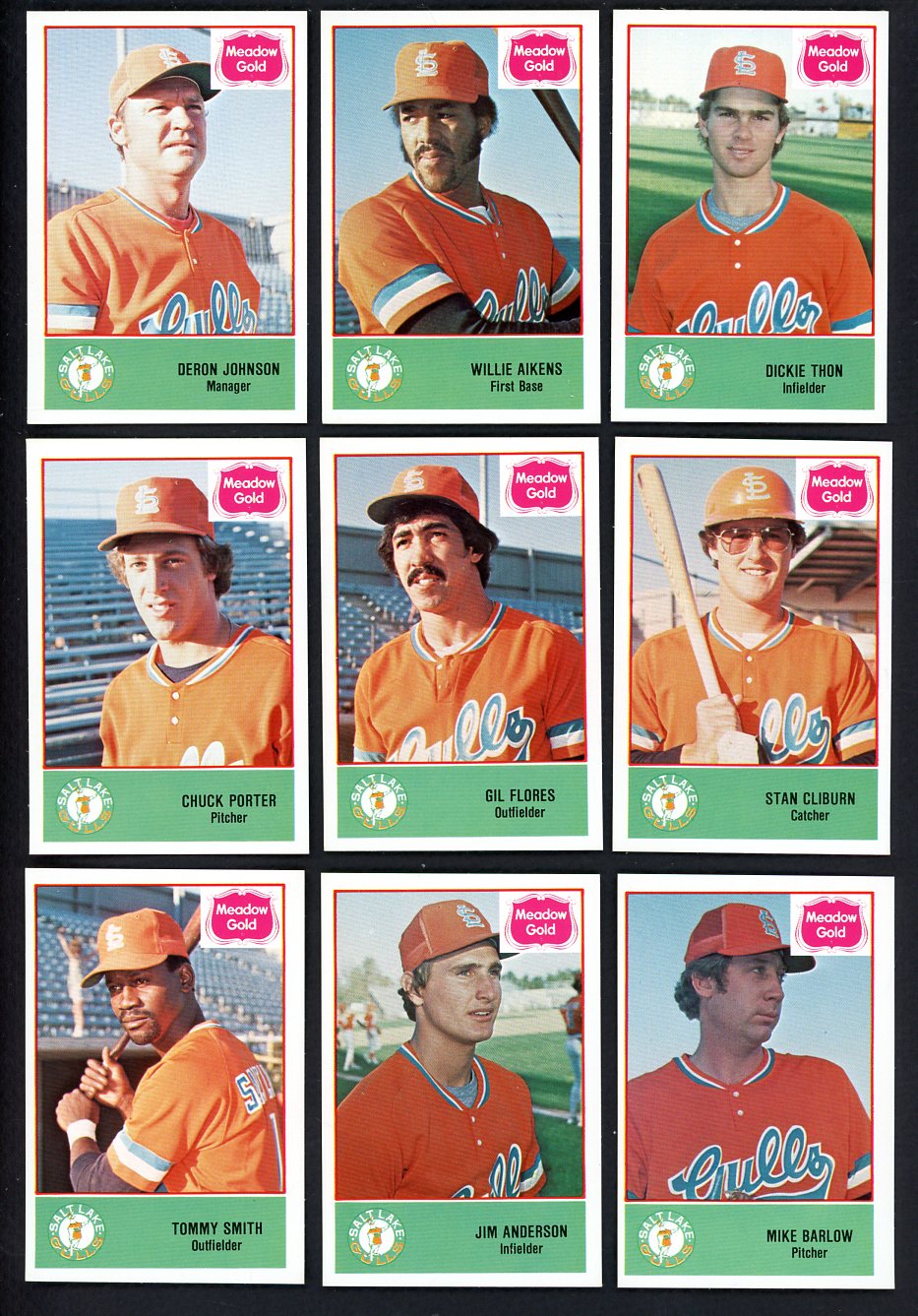 1978 Cramer Salt Lake Gulls Complete Set Dickie Thon 543413