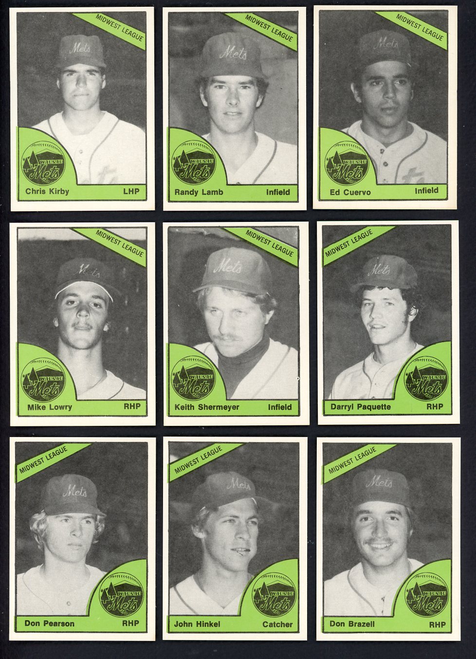 1978 TCMA Wausau Mets Complete Set Randy Lamb 543421