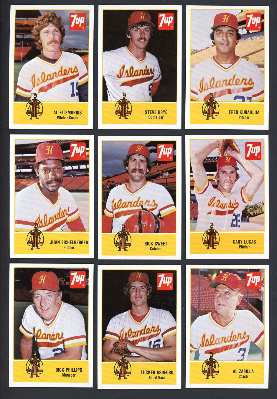 1978 Cramer Hawaii Islanders Complete Set Steve Brye 543429