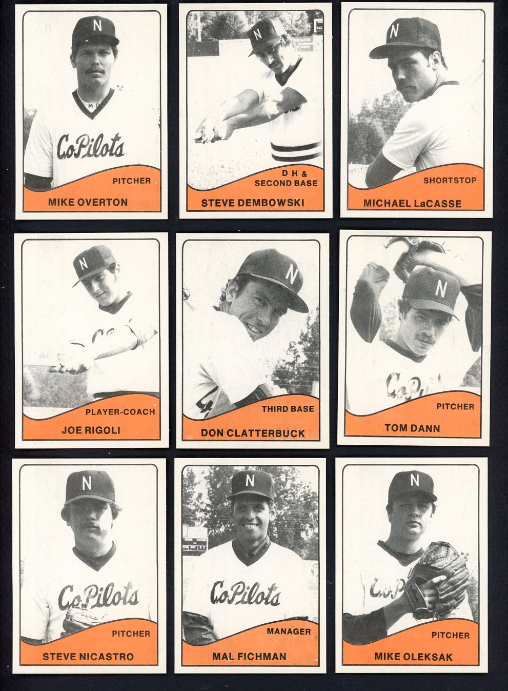 1979 TCMA Newark Co-Pilots Complete Set Steve Dembowski 543431