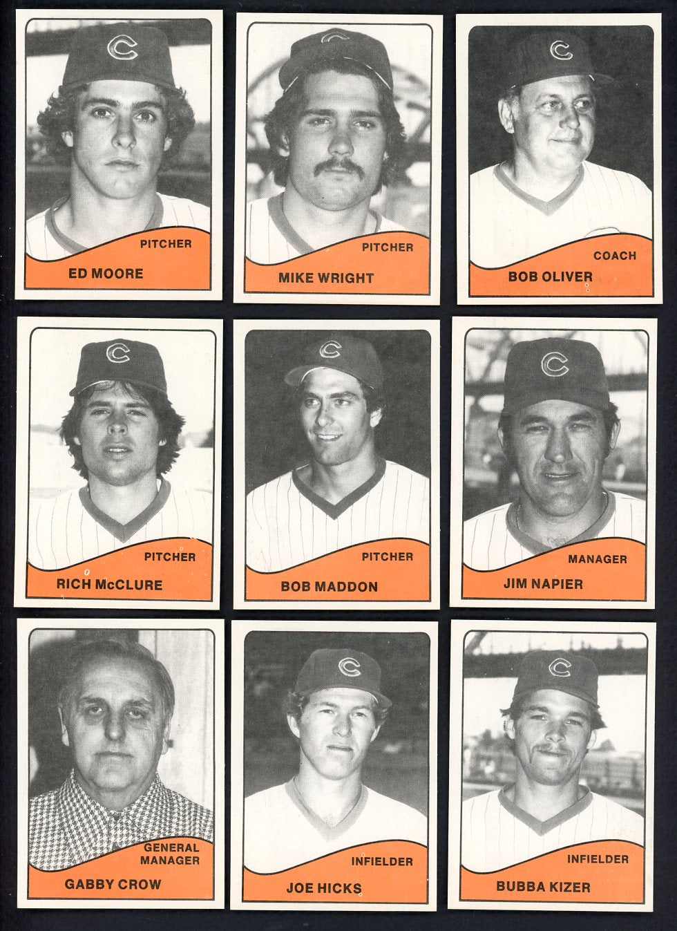 1979 TCMA Quad City Cubs Complete Set Bob Oliver 543435