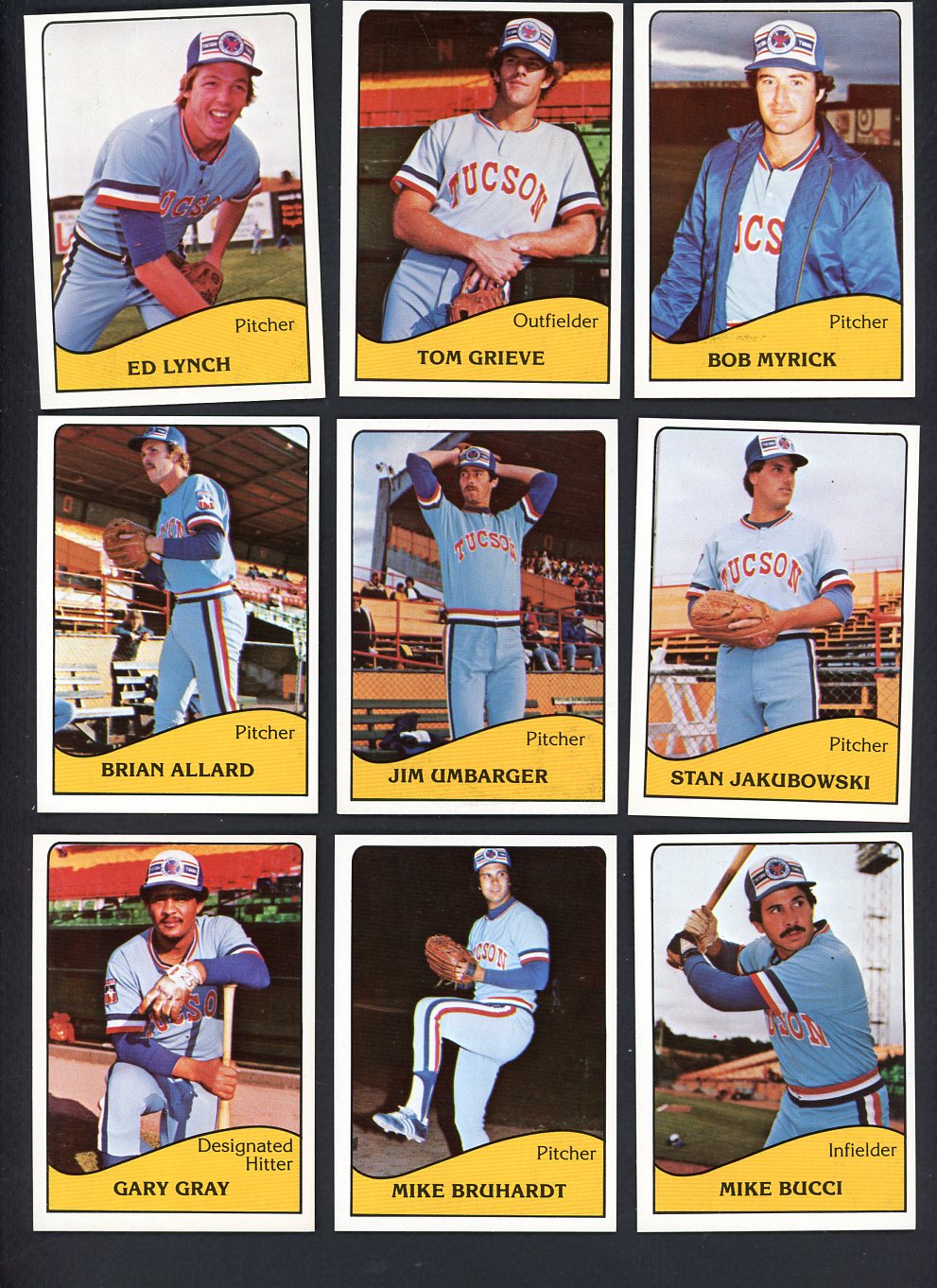 1979 TCMA Tucson Toros Complete Set Tom Grieve 543442