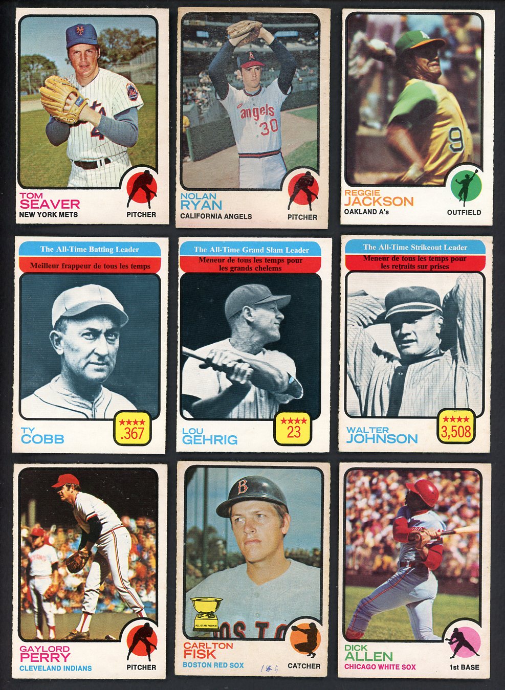 1973 O Pee Chee Set Lot 338 Diff EX/EX+ Ryan Seaver Jackson 543453