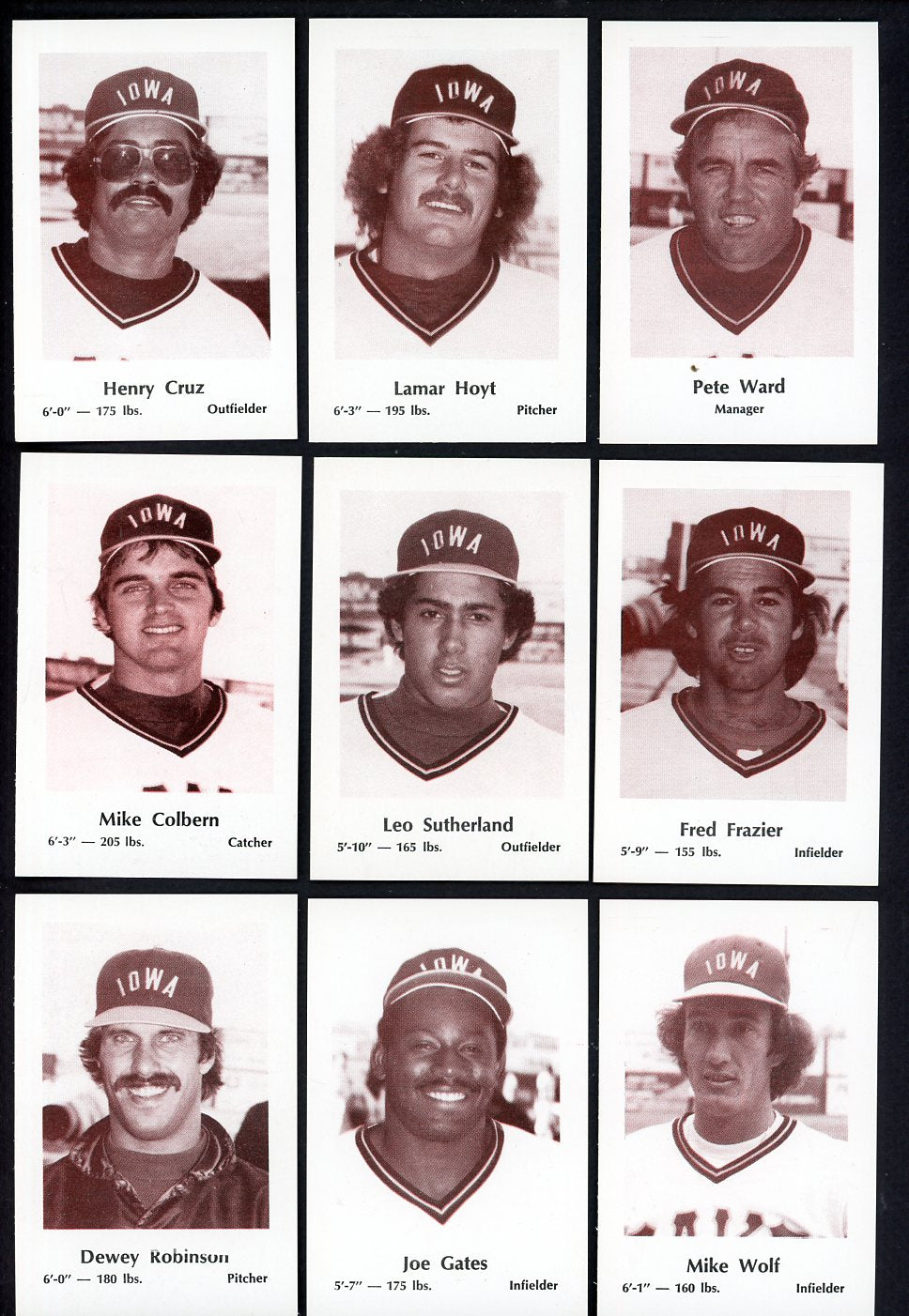 1980 Police Iowa Oaks Complete Set Lamar Hoyt 543460