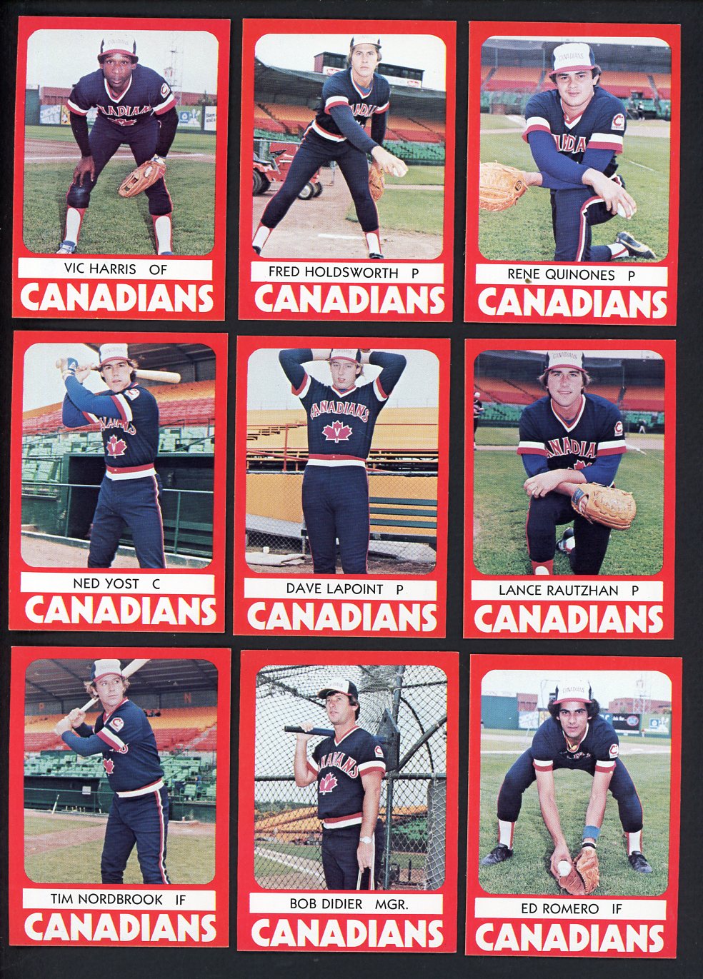 1980 TCMA Vancouver Canadians Complete Set Vic Harris 543467