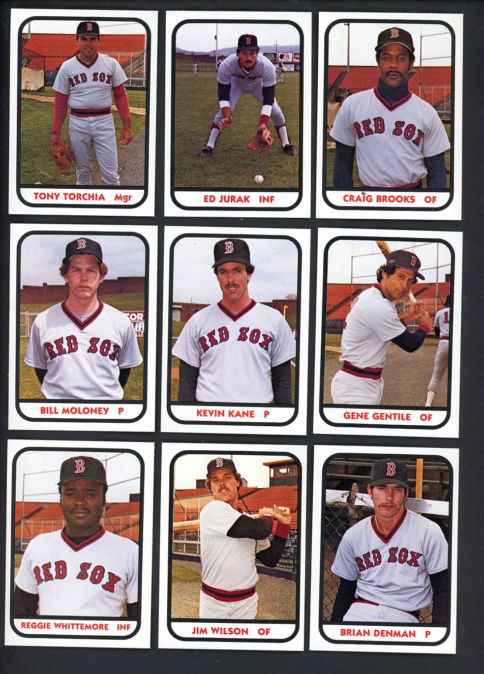 1981 TCMA Bristol Red Sox Complete Set Ed Jurak 543469
