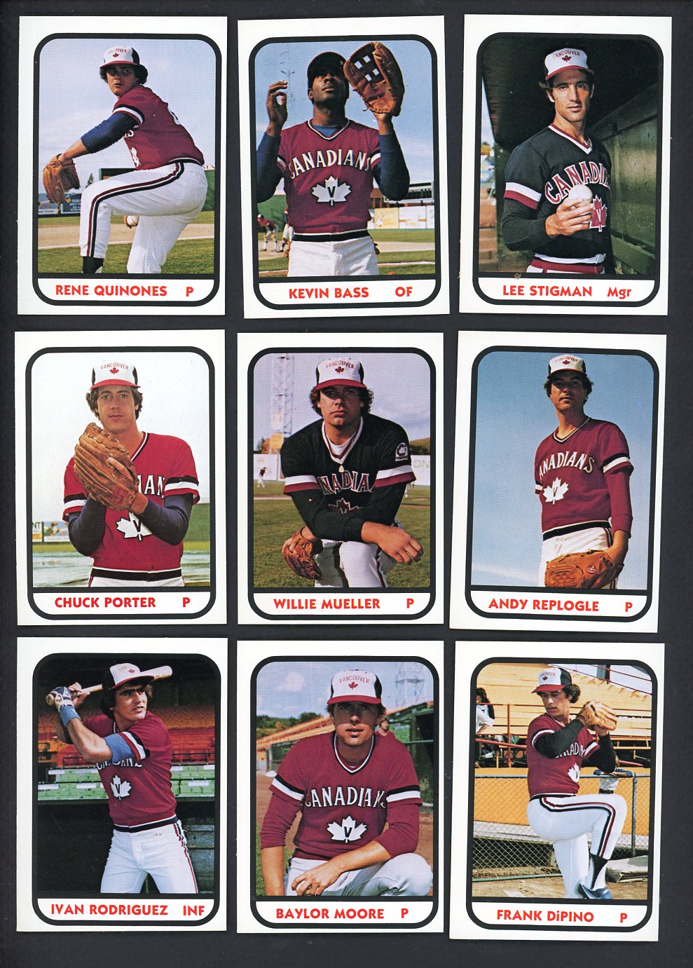 1981 TCMA Vancouver Canadians Complete Set Kevin Bass 543478