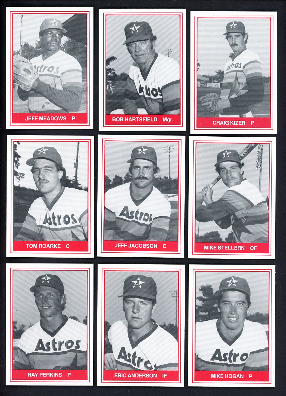 1982 TCMA Auburn Astros Complete Set Bob Hartsfield 543484
