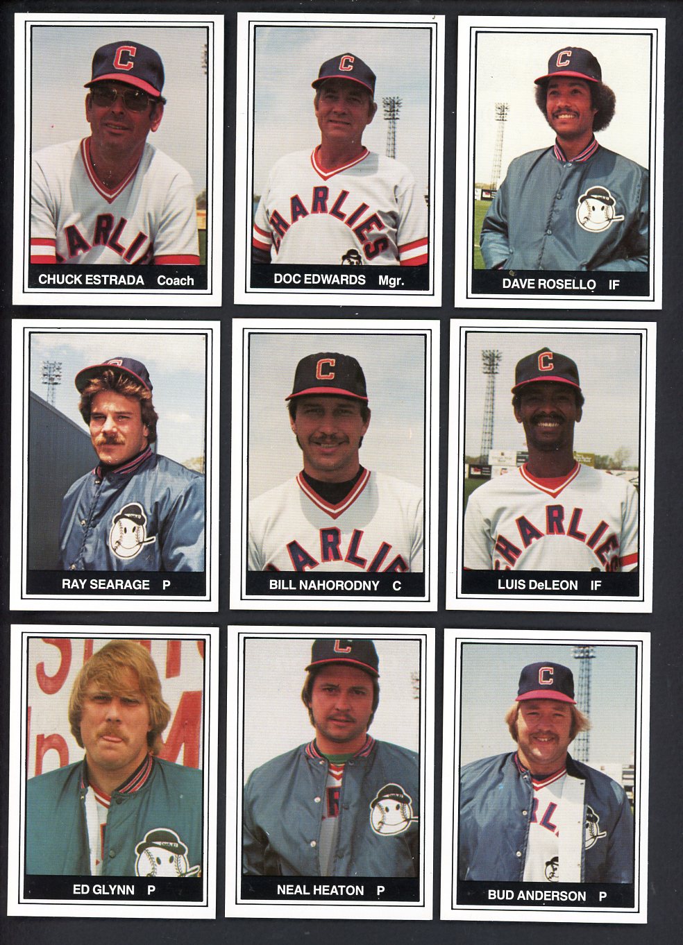 1982 TCMA Charleston Charlies Complete Set Chuck Estrada 543490
