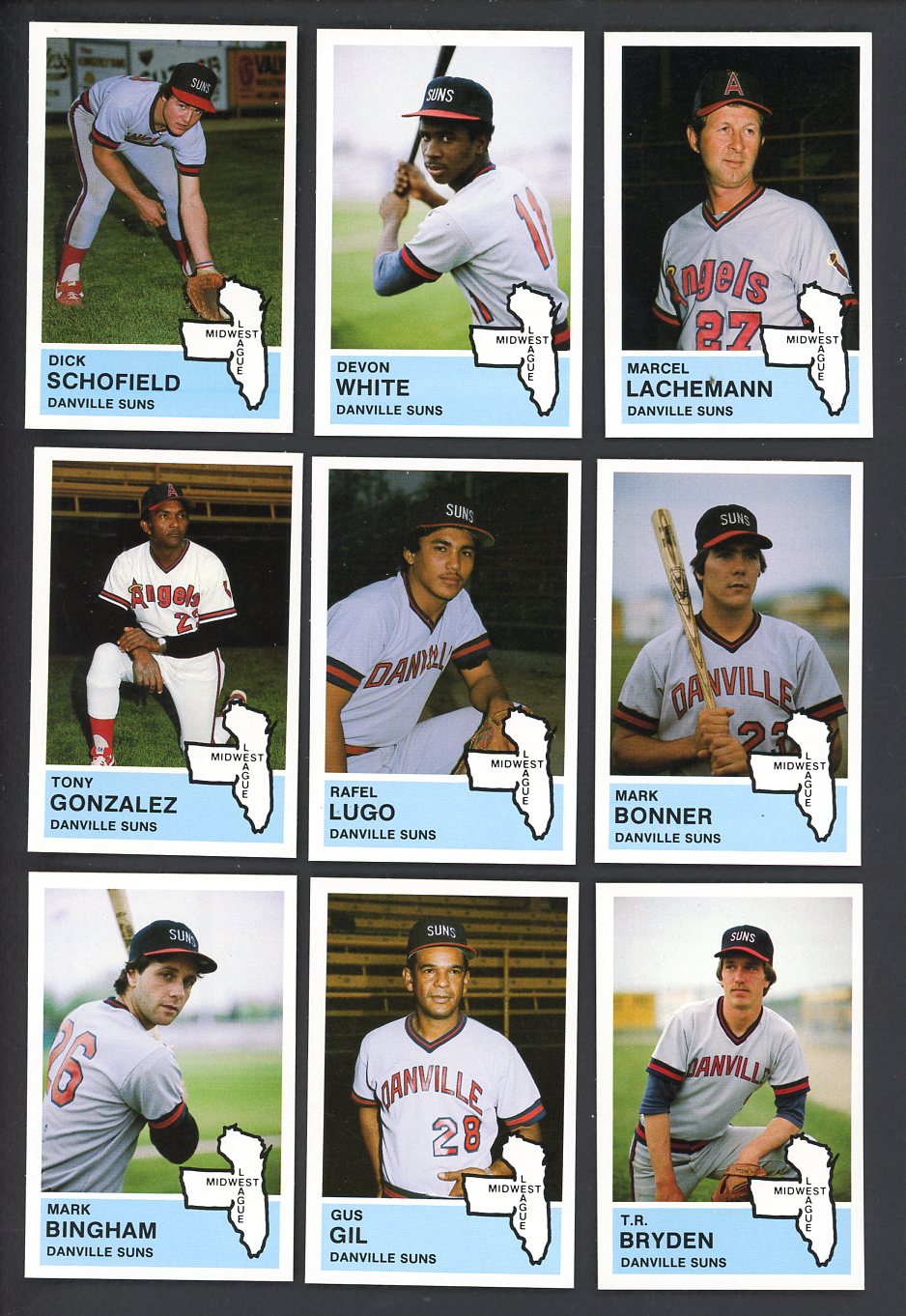 1982 Fritsch Danville Suns Complete Set Devon White 543495