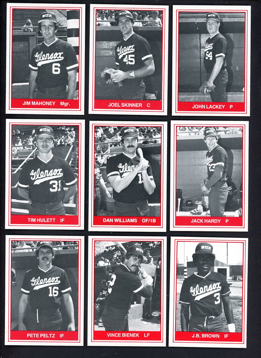 1982 TCMA Glens Falls White Sox Complete Set John Lackey 543502