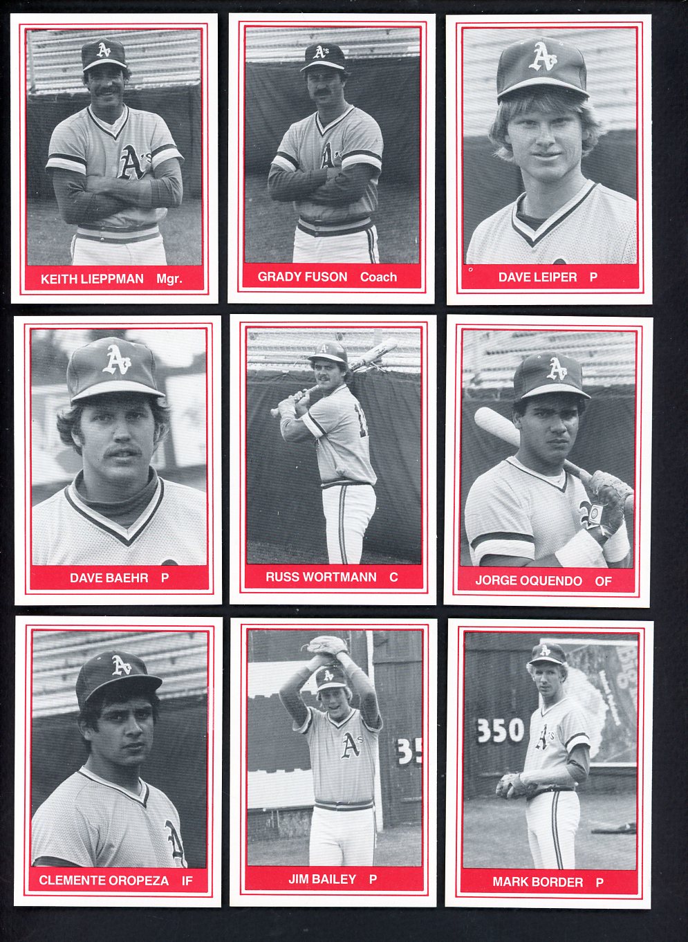 1982 TCMA Idaho Falls A's Complete Set Dave Leiper 543504