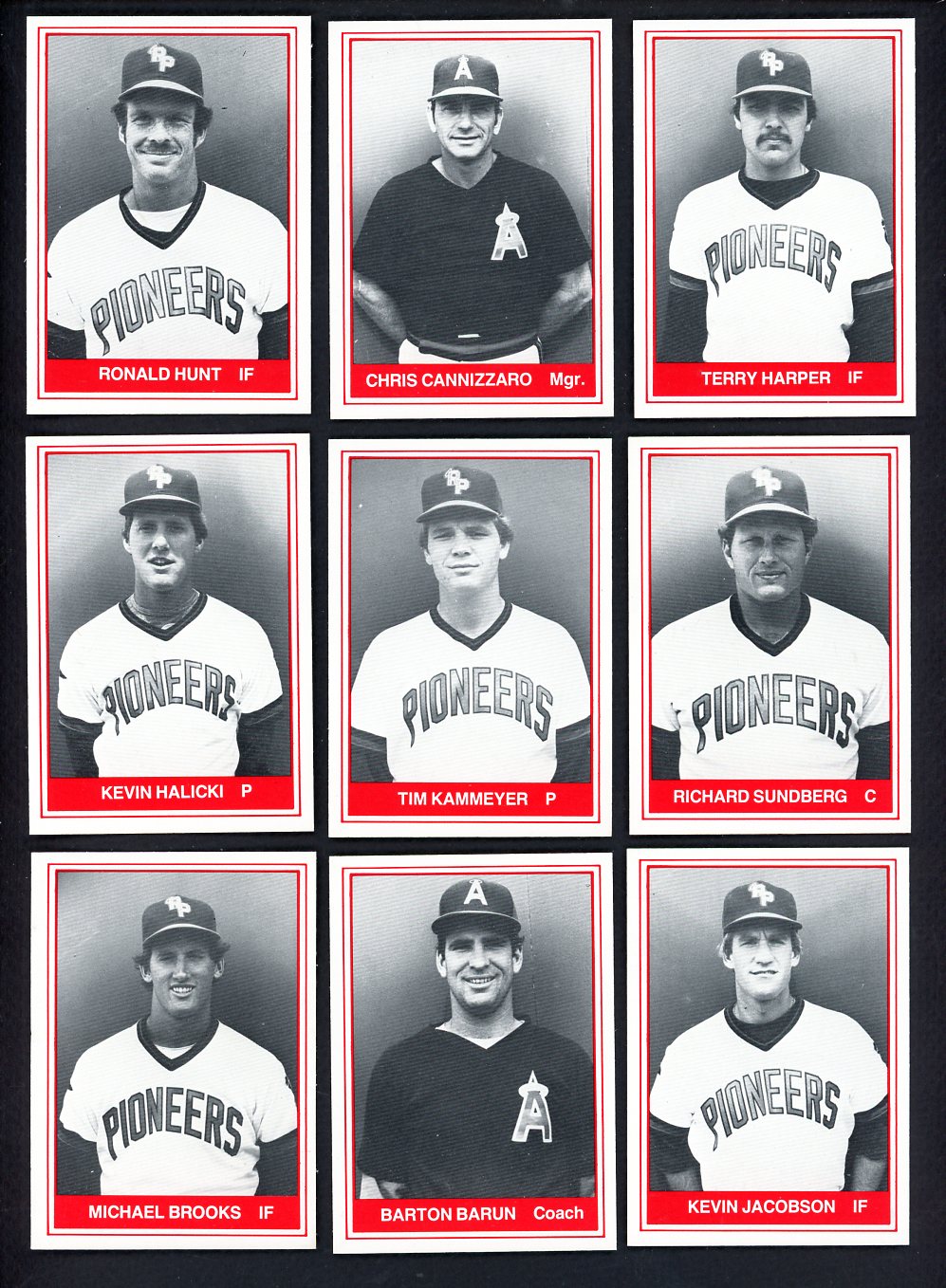 1982 TCMA Redwood Pioneers Complete Set Chris Cannizzaro 543517