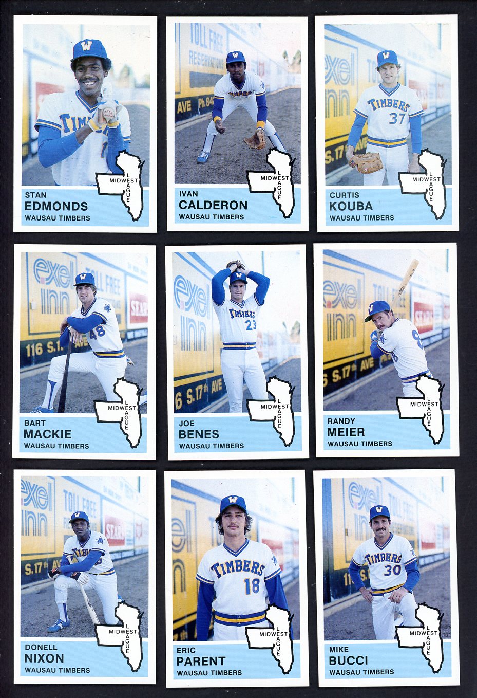 1982 Fritsch Wausau Timbers Complete Set Ivan Calderon 543532