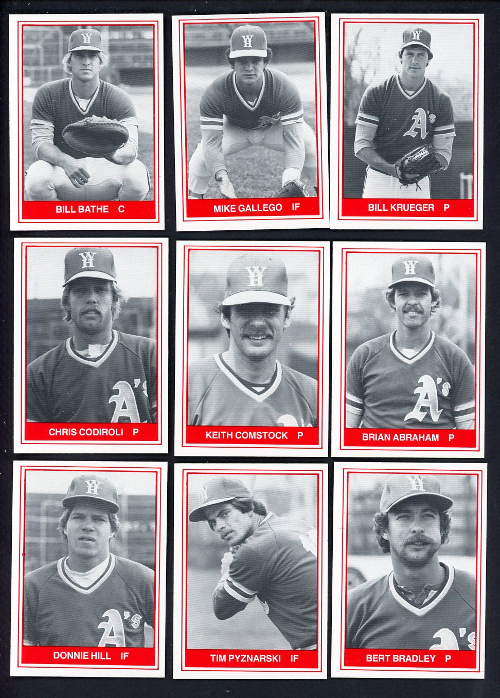 1982 TCMA West Haven A's Complete Set Mike Gallego 543533