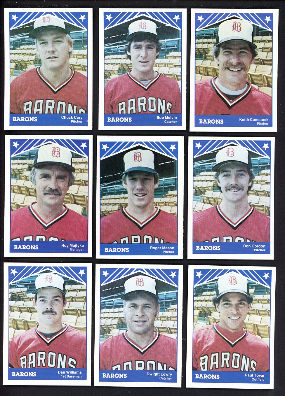 1983 TCMA Birmingham Barons Complete Set Bob Melvin 543538