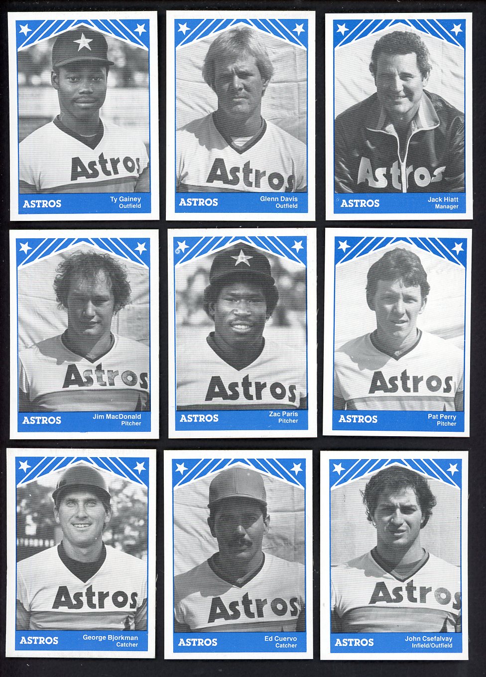 1983 TCMA Columbus Astros Complete Set Glenn Davis 543545
