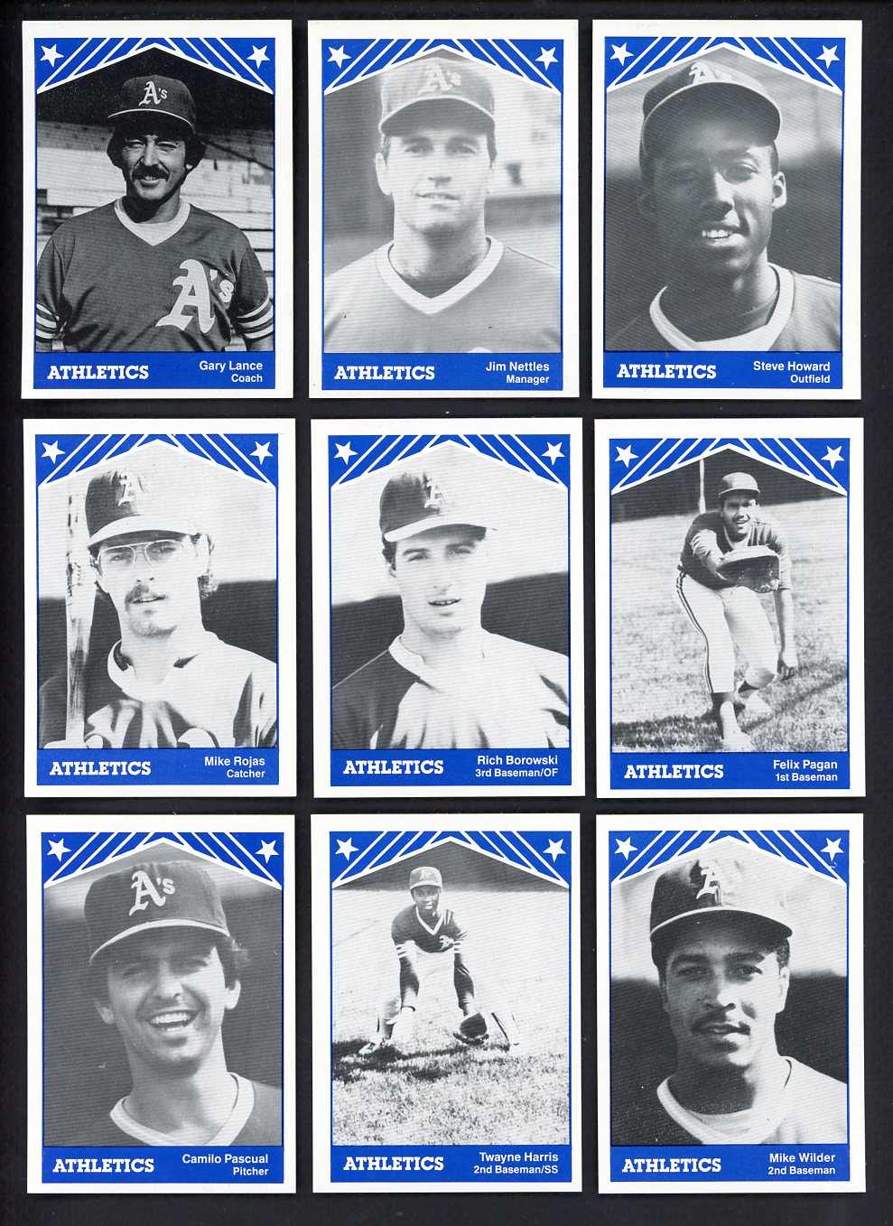 1983 TCMA Idaho Falls A's Complete Set Jim Nettles 543550