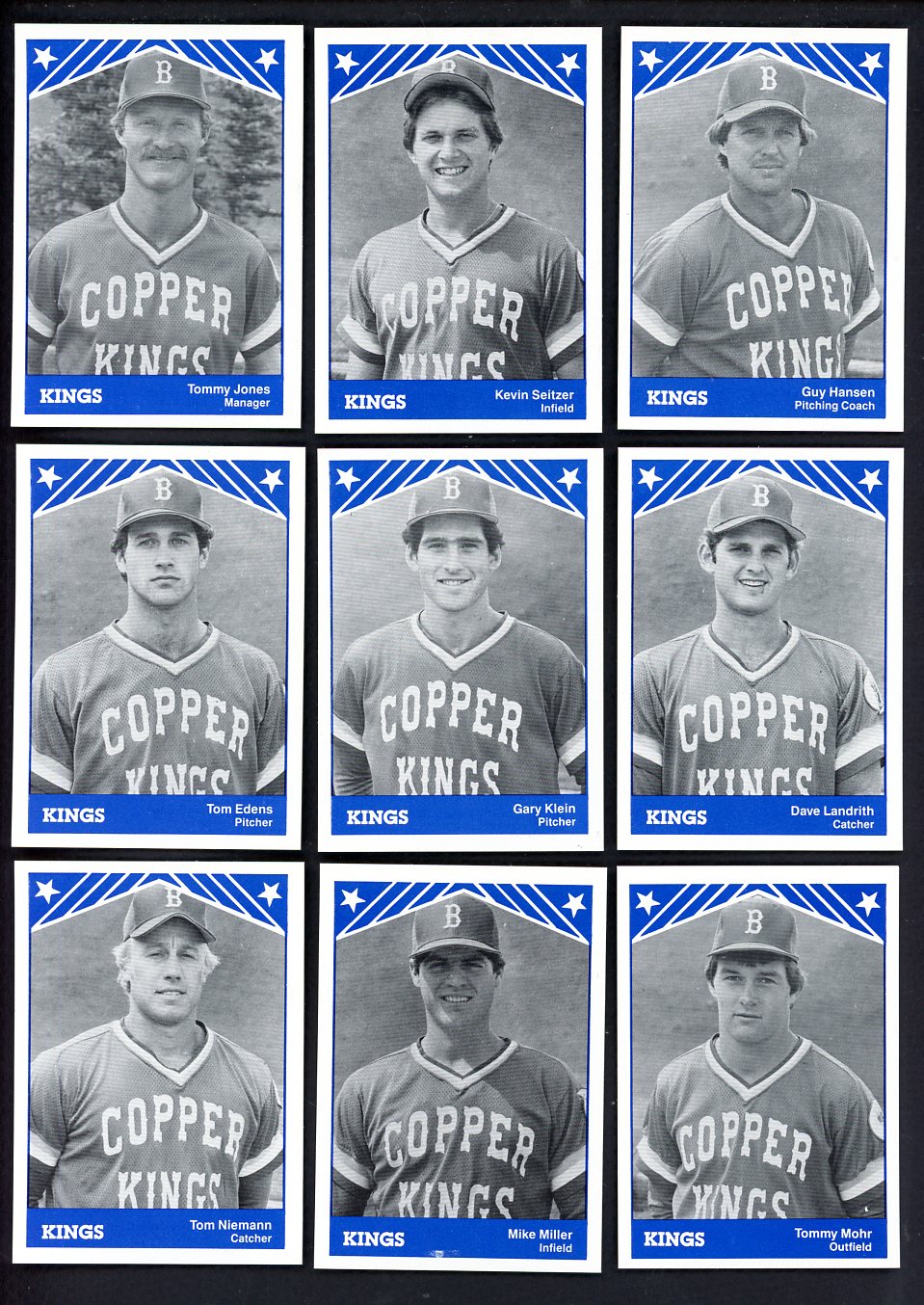 1983 TCMA Butte Copper Kings Complete Set Kevin Seitzer 543552