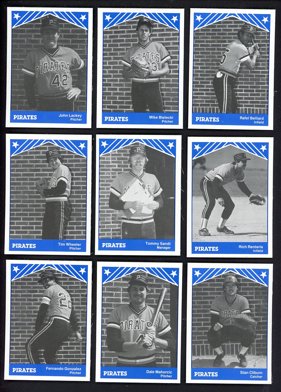 1983 TCMA Lynn Pirates Complete Set John Lackey 543556