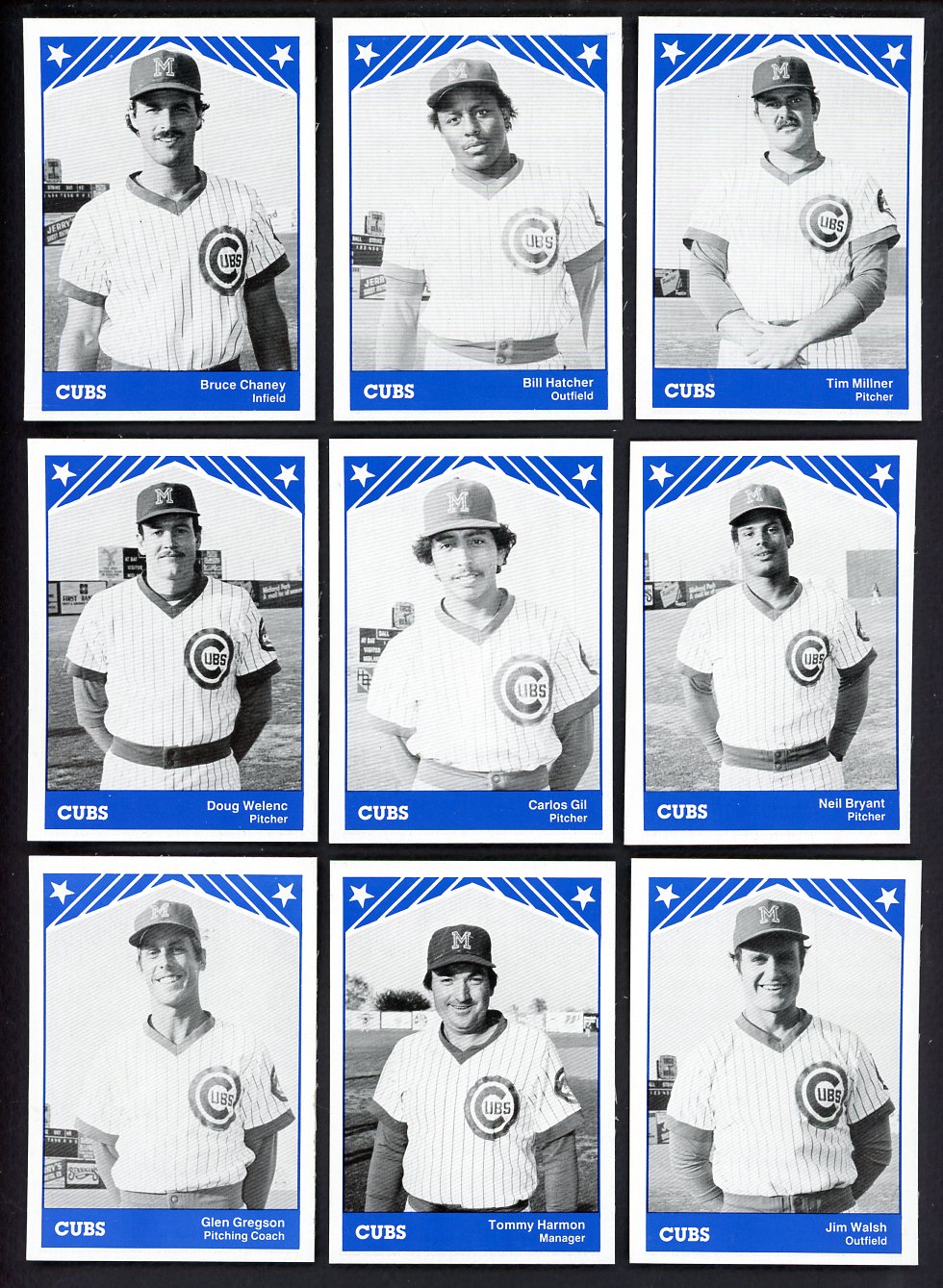 1983 TCMA Midland Cubs Complete Set Billy Hatcher 543557